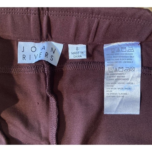 NEW Joan Rivers Full Length Bootcut Pants Size Small Women’s Espresso Pull On - Picture 3 of 8